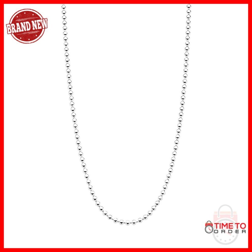 Sterling Silver 2mm Ball Chain Necklace 22 Inch Length